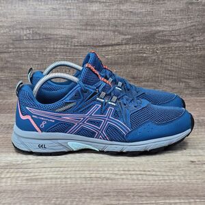 Asics Gel Venture 8 Women's Size 10 Blue Pink Trail Running Shoes (1012A708)
